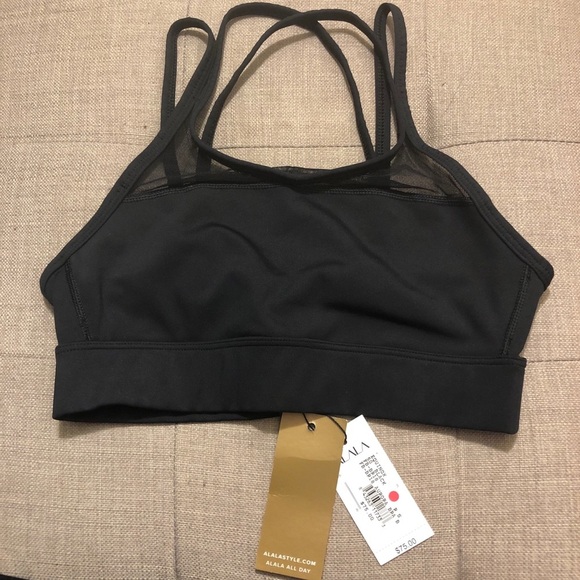 NWT Alala Aurora Sports Bra in Black - Picture 8 of 11